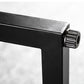 Industrial Grey Stone Pub Bar Table Indoor Iron Bar Dining Table with Double Pedestal Clearhalo 'Bar Furniture' 'Bar Tables' 'bar_tables' 'furn' 'furn_bar_tables' 'Furniture' 'furniture_bar_tables' 'Kitchen & Dining Furniture' 4423264