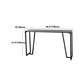 Industrial Grey Stone Pub Bar Table Indoor Iron Bar Dining Table with Double Pedestal Clearhalo 'Bar Furniture' 'Bar Tables' 'bar_tables' 'furn' 'furn_bar_tables' 'Furniture' 'furniture_bar_tables' 'Kitchen & Dining Furniture' 4423270