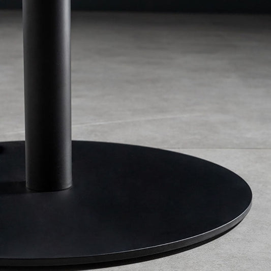 Industrial Round Wood Indoor Pub Bar Table Steel Single Pedestal Bar Dining Table Clearhalo 'Bar Furniture' 'Bar Tables' 'bar_tables' 'furn' 'furn_bar_tables' 'Furniture' 'furniture_bar_tables' 'Kitchen & Dining Furniture' 4423289