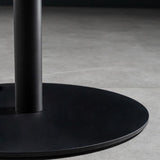 Industrial Round Wood Indoor Pub Bar Table Steel Single Pedestal Bar Dining Table Clearhalo 'Bar Furniture' 'Bar Tables' 'bar_tables' 'furn' 'furn_bar_tables' 'Furniture' 'furniture_bar_tables' 'Kitchen & Dining Furniture' 4423289