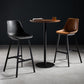 Industrial Round Wood Indoor Pub Bar Table Steel Single Pedestal Bar Dining Table Clearhalo 'Bar Furniture' 'Bar Tables' 'bar_tables' 'furn' 'furn_bar_tables' 'Furniture' 'furniture_bar_tables' 'Kitchen & Dining Furniture' 4423293