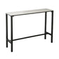 Industrial Stone Indoor Pub Bar Table Iron Trestle Pedestal Bar Dining Table Clearhalo 'Bar Furniture' 'Bar Tables' 'bar_tables' 'furn' 'furn_bar_tables' 'Furniture' 'furniture_bar_tables' 'Kitchen & Dining Furniture' 4423326