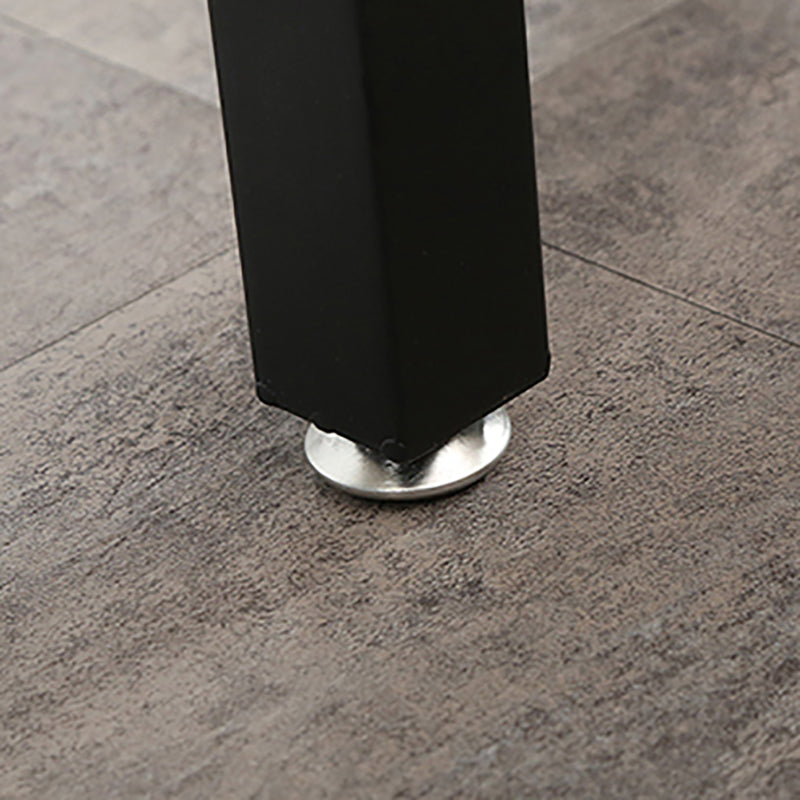 Industrial Stone Indoor Pub Bar Table Iron Trestle Pedestal Bar Dining Table Clearhalo 'Bar Furniture' 'Bar Tables' 'bar_tables' 'furn' 'furn_bar_tables' 'Furniture' 'furniture_bar_tables' 'Kitchen & Dining Furniture' 4423330