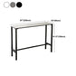 Industrial Stone Indoor Pub Bar Table Iron Trestle Pedestal Bar Dining Table Clearhalo 'Bar Furniture' 'Bar Tables' 'bar_tables' 'furn' 'furn_bar_tables' 'Furniture' 'furniture_bar_tables' 'Kitchen & Dining Furniture' 4423343