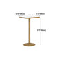 Glam Faux Marble Bistro Table Indoor Gold Steel Bar Dining Table with Single Pedestal Clearhalo 'Bar Furniture' 'Bar Tables' 'bar_tables' 'furn' 'furn_bar_tables' 'Furniture' 'furniture_bar_tables' 'Kitchen & Dining Furniture' 4423359