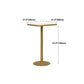 Glam Faux Marble Bistro Table Indoor Gold Steel Bar Dining Table with Single Pedestal Clearhalo 'Bar Furniture' 'Bar Tables' 'bar_tables' 'furn' 'furn_bar_tables' 'Furniture' 'furniture_bar_tables' 'Kitchen & Dining Furniture' 4423360