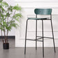 Industrial Iron Simple Barstool Restaurant Tall Stool with Wood Seat, 1 Piece Clearhalo 'Bar Furniture' 'Bar Stools' 'bar_stools' 'furn' 'furn_bar_stools' 'furniture_bar_stools' 'Kitchen & Dining Furniture' 'kitchen&dining_furn' 'kitchen' 'kitchen_furn' Furniture' 4423398