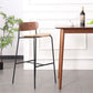 Industrial Iron Simple Barstool Restaurant Tall Stool with Wood Seat, 1 Piece Clearhalo 'Bar Furniture' 'Bar Stools' 'bar_stools' 'furn' 'furn_bar_stools' 'furniture_bar_stools' 'Kitchen & Dining Furniture' 'kitchen&dining_furn' 'kitchen' 'kitchen_furn' Furniture' 4423401