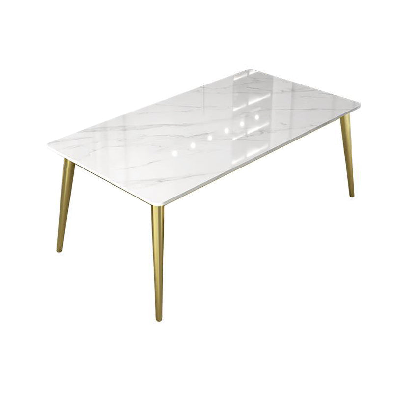 1/4/5/7 Pcs Metal Nordic Dining Set with Rectangle Table Dinette Set Clearhalo 'Dining Room Sets' 'Dining Tables & Seating' 'dining_room_set' 'Furniture' 'furniture_dining_room_set' 'Kitchen & Dining Furniture' 'kitchen&dining_furn' 'kitchen' 4428985