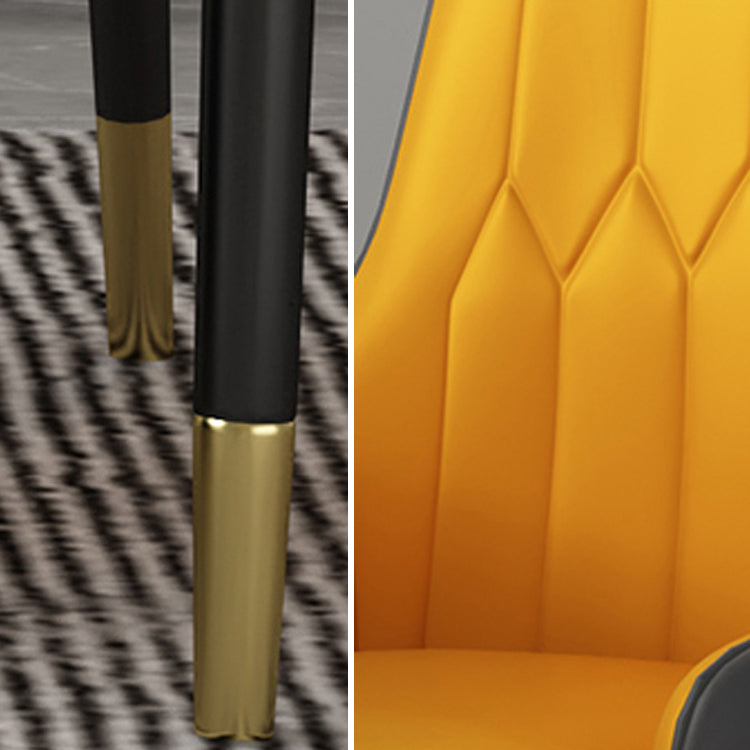 1/2/5 Pcs Metal Glam Dining Room Set with Round Dining Table Dinette Set Clearhalo 'Dining Room Sets' 'Dining Tables & Seating' 'dining_room_set' 'furn' 'furn_dining_room_set' 'Furniture' 'furniture_dining_room_set' 'Kitchen & Dining Furniture' 'kitchen&dining_furn' 'kitchen' 4429008