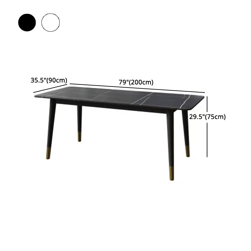 1/5/7 Pcs Metal Contemporary Dining Room Set with Rectangle Table Dining Set Clearhalo 'Dining Room Sets' 'Dining Tables & Seating' 'dining_room_set' 'furn' 'furn_dining_room_set' 'Furniture' 'furniture_dining_room_set' 'Kitchen & Dining Furniture' 'kitchen&dining_furn' 'kitchen' 4429075