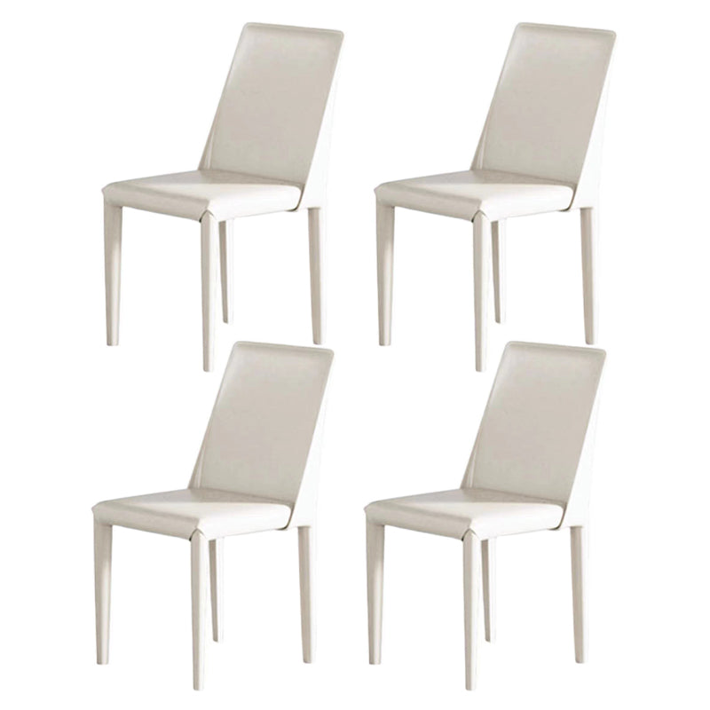 Modern 1/4/5/6/7 Pieces White Dining Set Sintered Stone Dining Table Set with Chairs 4 White Chairs Clearhalo 'Dining Room Sets' 'Dining Tables & Seating' 'dining_room_set' 'furn' 'furn_dining_room_set' 'Furniture' 'furniture_dining_room_set' 'Kitchen & Dining Furniture' 'kitchen&dining_furn' 'kitchen' 4429104