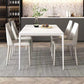 Modern 1/4/5/6/7 Pieces White Dining Set Sintered Stone Dining Table Set with Chairs 5 Pieces: Table, 4 Chairs Clearhalo 'Dining Room Sets' 'Dining Tables & Seating' 'dining_room_set' 'furn' 'furn_dining_room_set' 'Furniture' 'furniture_dining_room_set' 'Kitchen & Dining Furniture' 'kitchen&dining_furn' 'kitchen' 4429105