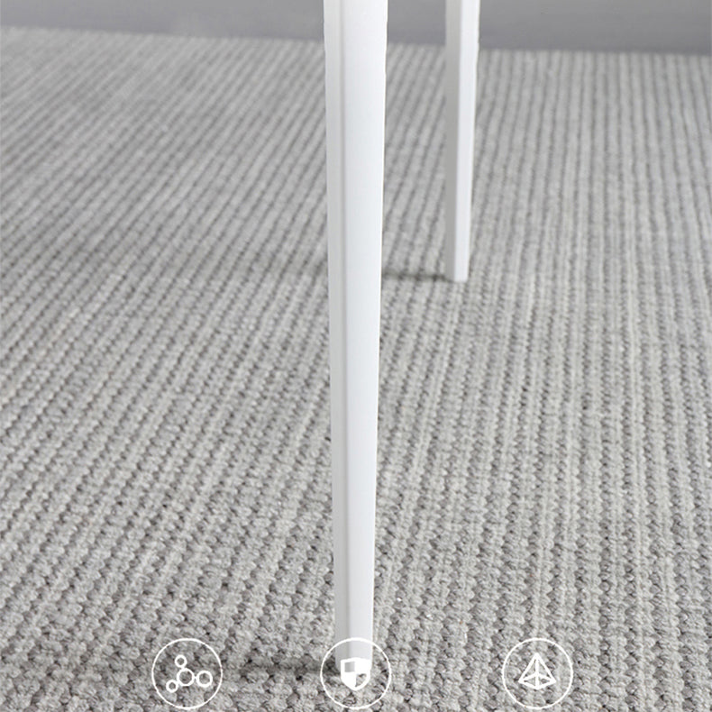 Modern 1/4/5/6/7 Pieces White Dining Set Sintered Stone Dining Table Set with Chairs Clearhalo 'Dining Room Sets' 'Dining Tables & Seating' 'dining_room_set' 'furn' 'furn_dining_room_set' 'Furniture' 'furniture_dining_room_set' 'Kitchen & Dining Furniture' 'kitchen&dining_furn' 'kitchen' 4429111