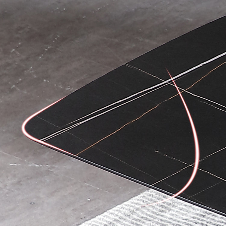 Modern 1/2/3/4/5 Pieces Black Dinette Set Sintered Stone Dining Table with Chairs Clearhalo 'Dining Room Sets' 'Dining Tables & Seating' 'dining_room_set' 'furn' 'furn_dining_room_set' 'Furniture' 'furniture_dining_room_set' 'Kitchen & Dining Furniture' 'kitchen&dining_furn' 'kitchen' 4429128