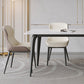 Modern 1/4/5/7/9 Pieces Dining Set Sintered Stone Dining Table Set with Leather Chairs Clearhalo 'Dining Room Sets' 'Dining Tables & Seating' 'dining_room_set' 'furn' 'furn_dining_room_set' 'Furniture' 'furniture_dining_room_set' 'Kitchen & Dining Furniture' 'kitchen&dining_furn' 'kitchen' 4429145