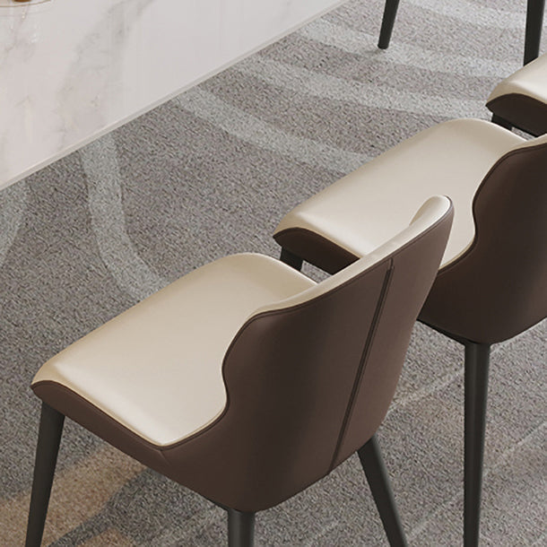 Modern 1/4/5/7/9 Pieces Dining Set Sintered Stone Dining Table Set with Leather Chairs Clearhalo 'Dining Room Sets' 'Dining Tables & Seating' 'dining_room_set' 'furn' 'furn_dining_room_set' 'Furniture' 'furniture_dining_room_set' 'Kitchen & Dining Furniture' 'kitchen&dining_furn' 'kitchen' 4429148