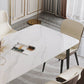 Modern 1/4/5/7/9 Pieces Dining Set Sintered Stone Dining Table Set with Leather Chairs Clearhalo 'Dining Room Sets' 'Dining Tables & Seating' 'dining_room_set' 'furn' 'furn_dining_room_set' 'Furniture' 'furniture_dining_room_set' 'Kitchen & Dining Furniture' 'kitchen&dining_furn' 'kitchen' 4429149
