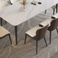 Modern 1/4/5/7/9 Pieces Dining Set Sintered Stone Dining Table Set with Leather Chairs Clearhalo 'Dining Room Sets' 'Dining Tables & Seating' 'dining_room_set' 'furn' 'furn_dining_room_set' 'Furniture' 'furniture_dining_room_set' 'Kitchen & Dining Furniture' 'kitchen&dining_furn' 'kitchen' 4429150