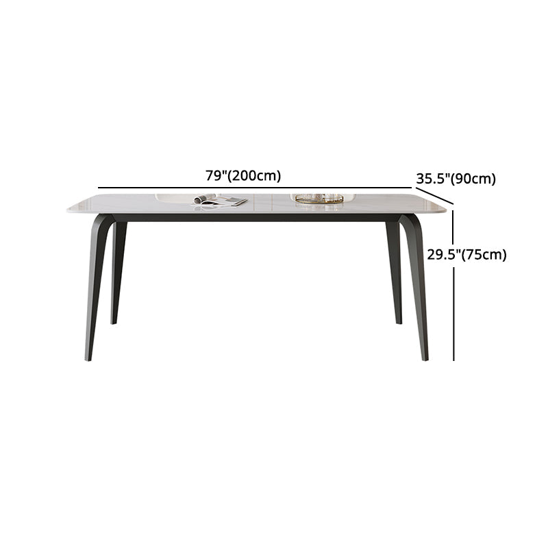 Modern 1/4/5/7/9 Pieces Dining Set Sintered Stone Dining Table Set with Leather Chairs Clearhalo 'Dining Room Sets' 'Dining Tables & Seating' 'dining_room_set' 'furn' 'furn_dining_room_set' 'Furniture' 'furniture_dining_room_set' 'Kitchen & Dining Furniture' 'kitchen&dining_furn' 'kitchen' 4429157