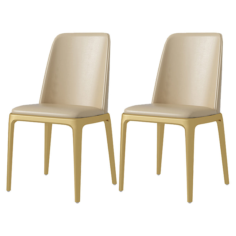 Nordic 1/2/5/7 Pieces Dining Set Sintered Stone Dining Table Set with Leather Chairs 2 Beige Chairs Clearhalo 'Dining Room Sets' 'Dining Tables & Seating' 'dining_room_set' 'furn' 'furn_dining_room_set' 'Furniture' 'furniture_dining_room_set' 'Kitchen & Dining Furniture' 'kitchen&dining_furn' 'kitchen' 4429166