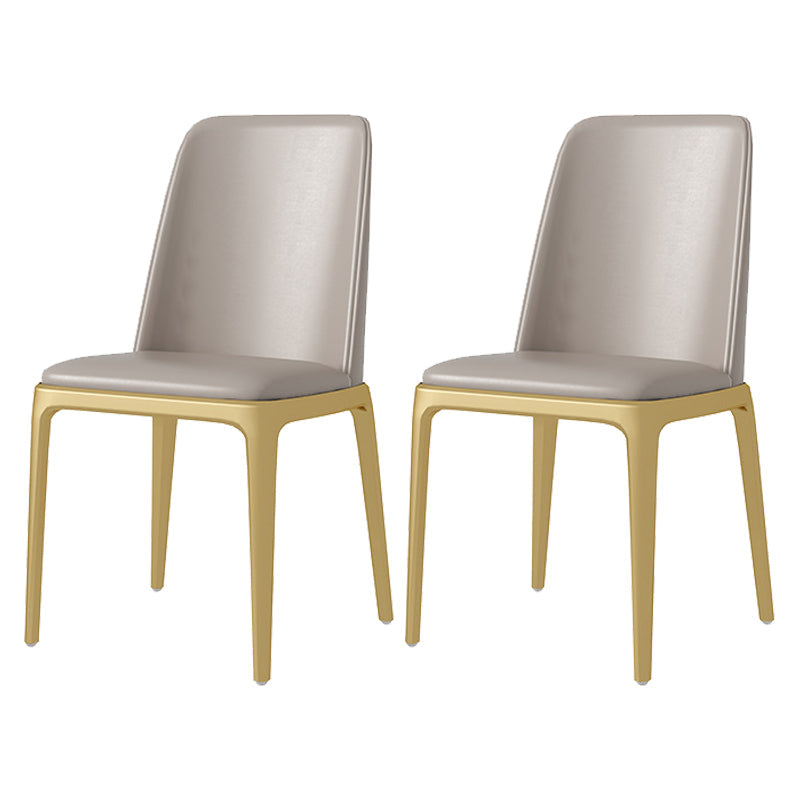 Nordic 1/2/5/7 Pieces Dining Set Sintered Stone Dining Table Set with Leather Chairs 2 Grey Chairs Clearhalo 'Dining Room Sets' 'Dining Tables & Seating' 'dining_room_set' 'furn' 'furn_dining_room_set' 'Furniture' 'furniture_dining_room_set' 'Kitchen & Dining Furniture' 'kitchen&dining_furn' 'kitchen' 4429168