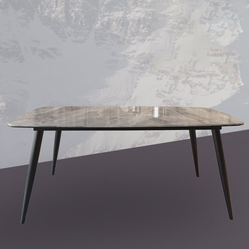 Modern 1/5/7 Pieces Dining Set Rectangle Sintered Stone Dining Table Set Clearhalo 'Dining Room Sets' 'Dining Tables & Seating' 'dining_room_set' 'furn' 'furn_dining_room_set' 'Furniture' 'furniture_dining_room_set' 'Kitchen & Dining Furniture' 'kitchen&dining_furn' 'kitchen' 4429228