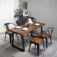 Industrial 1/2/5/7 Pieces Dining Set Solid Wood Dining Table Set for Home Clearhalo 'Dining Room Sets' 'Dining Tables & Seating' 'dining_room_set' 'furn' 'furn_dining_room_set' 'Furniture' 'furniture_dining_room_set' 'Kitchen & Dining Furniture' 'kitchen&dining_furn' 'kitchen' 4429248