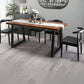 Industrial 1/2/5/7 Pieces Dining Set Solid Wood Dining Table Set for Home 5 Pieces: Table, 4 Black Chairs Clearhalo 'Dining Room Sets' 'Dining Tables & Seating' 'dining_room_set' 'furn' 'furn_dining_room_set' 'Furniture' 'furniture_dining_room_set' 'Kitchen & Dining Furniture' 'kitchen&dining_furn' 'kitchen' 4429256