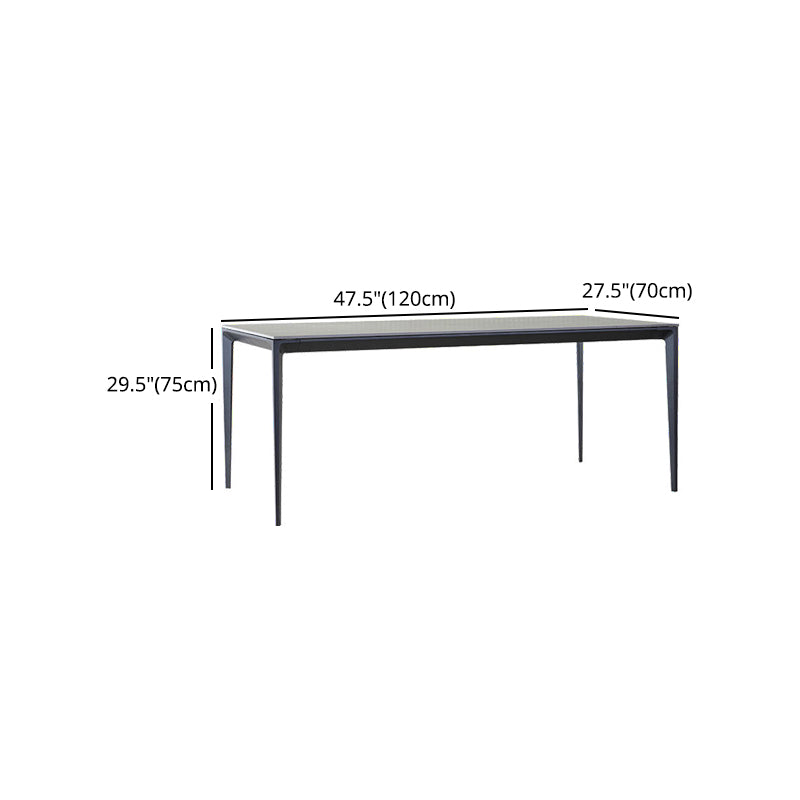 Modern 1/3/4/7 Pieces Dining Set Rectangle Sintered Stone Dining Table Set Clearhalo 'Dining Room Sets' 'Dining Tables & Seating' 'dining_room_set' 'furn' 'furn_dining_room_set' 'Furniture' 'furniture_dining_room_set' 'Kitchen & Dining Furniture' 'kitchen&dining_furn' 'kitchen' 4429279