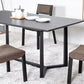 Rectangle Black Industrial Dining Table Pine Solid Wood Table with Trestle Base Clearhalo ' dining_table' 'Dining Tables & Seating' 'Dining Tables' 'Furniture' 'furniture_dining_table' 'Kitchen & Dining Furniture' 'kitchen&dining_furn' 'kitchen' 'kitchen_dining_table' 4429314