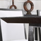 Rectangle Black Industrial Dining Table Pine Solid Wood Table with Trestle Base Clearhalo ' dining_table' 'Dining Tables & Seating' 'Dining Tables' 'Furniture' 'furniture_dining_table' 'Kitchen & Dining Furniture' 'kitchen&dining_furn' 'kitchen' 'kitchen_dining_table' 4429315