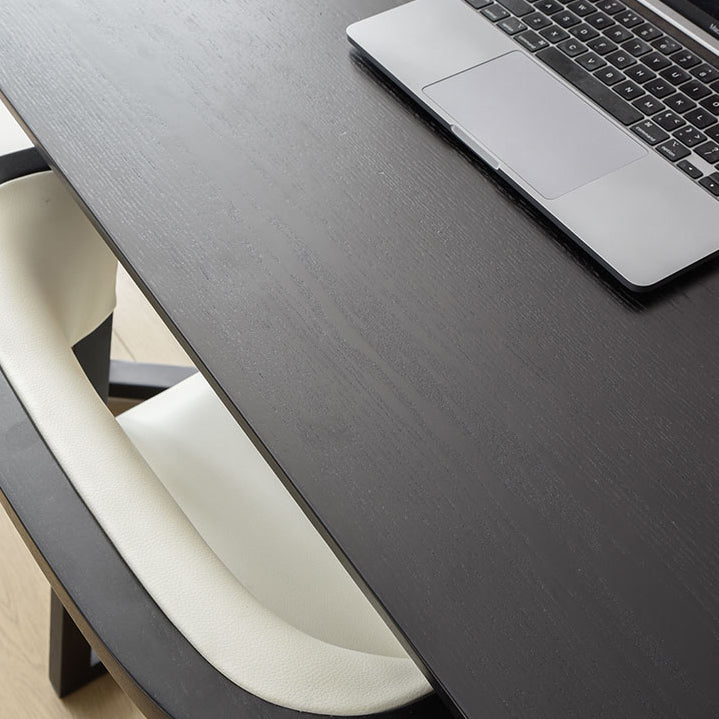 Solid Wood Contemporary Rectangle Dining Table Wood Top Indoor Table with Sled Base Clearhalo ' dining_table' 'Dining Tables & Seating' 'Dining Tables' 'furn' 'furn_dining_table' 'Furniture' 'furniture_dining_table' 'Kitchen & Dining Furniture' 'kitchen&dining_furn' 'kitchen' 'kitchen_dining_table' 4429350