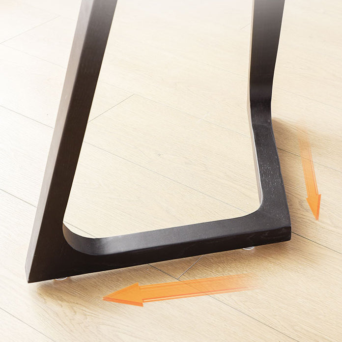 Solid Wood Contemporary Rectangle Dining Table Wood Top Indoor Table with Sled Base Clearhalo ' dining_table' 'Dining Tables & Seating' 'Dining Tables' 'furn' 'furn_dining_table' 'Furniture' 'furniture_dining_table' 'Kitchen & Dining Furniture' 'kitchen&dining_furn' 'kitchen' 'kitchen_dining_table' 4429353