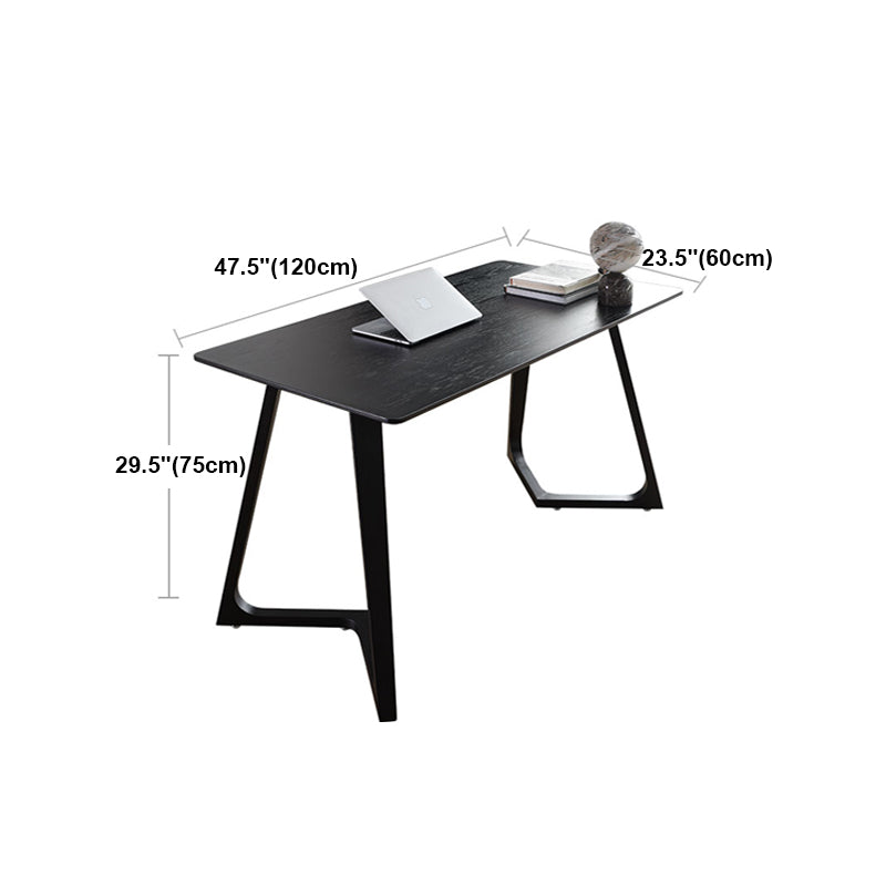 Solid Wood Contemporary Rectangle Dining Table Wood Top Indoor Table with Sled Base Clearhalo ' dining_table' 'Dining Tables & Seating' 'Dining Tables' 'furn' 'furn_dining_table' 'Furniture' 'furniture_dining_table' 'Kitchen & Dining Furniture' 'kitchen&dining_furn' 'kitchen' 'kitchen_dining_table' 4429355