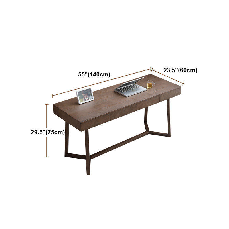 Solid Wood Contemporary Rectangular Dining Table Ash Wood Top Table with Trestle Base Clearhalo ' dining_table' 'Dining Tables & Seating' 'Dining Tables' 'furn' 'furn_dining_table' 'Furniture' 'furniture_dining_table' 'Kitchen & Dining Furniture' 'kitchen&dining_furn' 'kitchen' 'kitchen_dining_table' 4429369