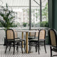 Metal Industrial Pedestal Dining Table Marble Top Table for Dining Room Square Without Chairs Clearhalo ' dining_table' 'Dining Tables & Seating' 'Dining Tables' 'furn' 'furn_dining_table' 'Furniture' 'furniture_dining_table' 'Kitchen & Dining Furniture' 'kitchen&dining_furn' 'kitchen' 'kitchen_dining_table' 4429373