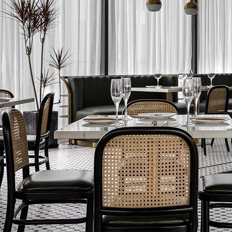 Metal Industrial Pedestal Dining Table Marble Top Table for Dining Room Clearhalo ' dining_table' 'Dining Tables & Seating' 'Dining Tables' 'furn' 'furn_dining_table' 'Furniture' 'furniture_dining_table' 'Kitchen & Dining Furniture' 'kitchen&dining_furn' 'kitchen' 'kitchen_dining_table' 4429375