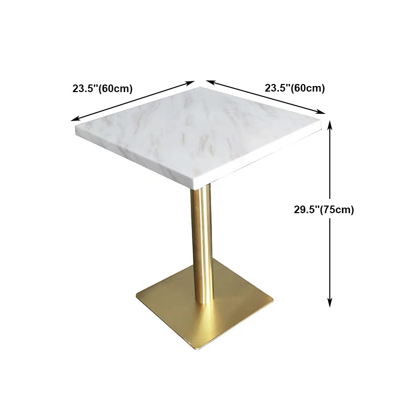 Metal Industrial Pedestal Dining Table Marble Top Table for Dining Room Clearhalo ' dining_table' 'Dining Tables & Seating' 'Dining Tables' 'furn' 'furn_dining_table' 'Furniture' 'furniture_dining_table' 'Kitchen & Dining Furniture' 'kitchen&dining_furn' 'kitchen' 'kitchen_dining_table' 4429383