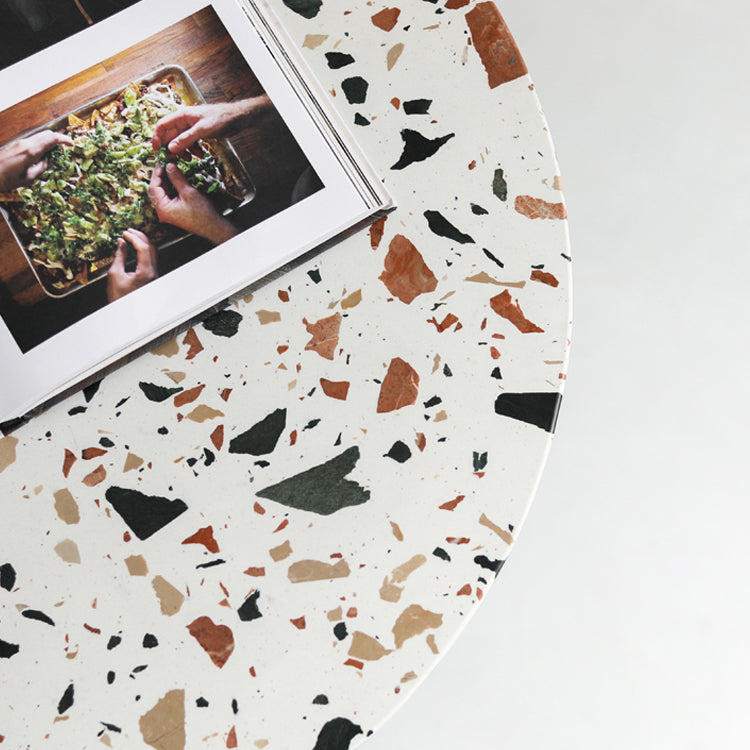 Industrial Metal Pedestal Dining Table Sintered Stone Table for Dining Room Clearhalo ' dining_table' 'Dining Tables & Seating' 'Dining Tables' 'furn' 'furn_dining_table' 'Furniture' 'furniture_dining_table' 'Kitchen & Dining Furniture' 'kitchen&dining_furn' 'kitchen' 'kitchen_dining_table' 4429389