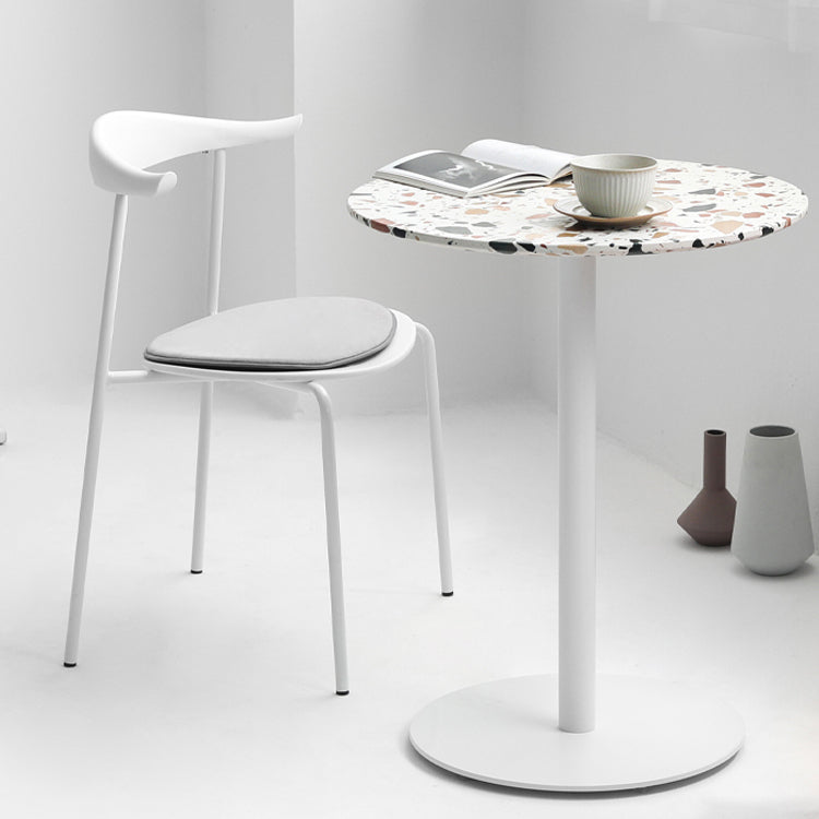 Industrial Metal Pedestal Dining Table Sintered Stone Table for Dining Room Clearhalo ' dining_table' 'Dining Tables & Seating' 'Dining Tables' 'furn' 'furn_dining_table' 'Furniture' 'furniture_dining_table' 'Kitchen & Dining Furniture' 'kitchen&dining_furn' 'kitchen' 'kitchen_dining_table' 4429394