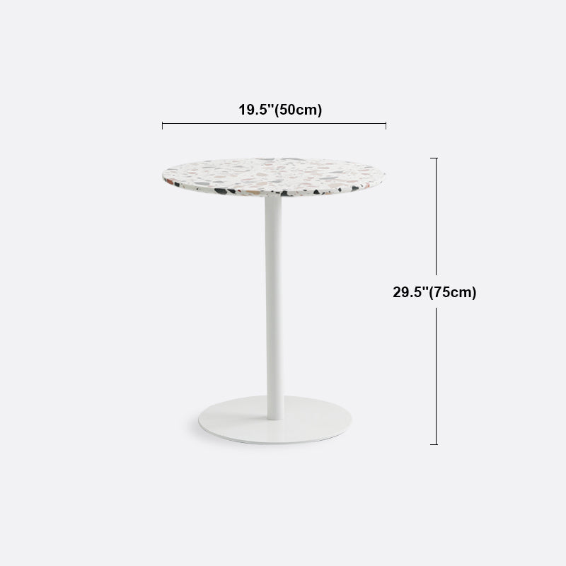 Industrial Metal Pedestal Dining Table Sintered Stone Table for Dining Room Clearhalo ' dining_table' 'Dining Tables & Seating' 'Dining Tables' 'furn' 'furn_dining_table' 'Furniture' 'furniture_dining_table' 'Kitchen & Dining Furniture' 'kitchen&dining_furn' 'kitchen' 'kitchen_dining_table' 4429397