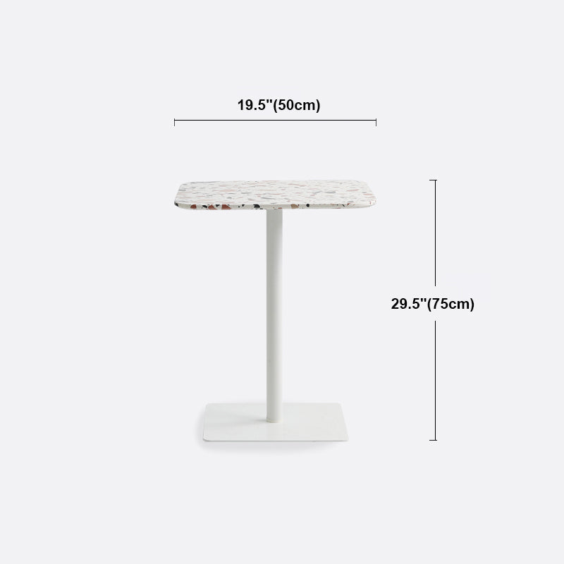Industrial Metal Pedestal Dining Table Sintered Stone Table for Dining Room Clearhalo ' dining_table' 'Dining Tables & Seating' 'Dining Tables' 'furn' 'furn_dining_table' 'Furniture' 'furniture_dining_table' 'Kitchen & Dining Furniture' 'kitchen&dining_furn' 'kitchen' 'kitchen_dining_table' 4429398