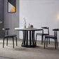 Modern White Standard Dining Table Round Marble Dining Table with Pedestal Base 51.2"L x 51.2"W x 29.5"H Lazy Susan Without Chairs Clearhalo ' dining_table' 'Dining Tables & Seating' 'Dining Tables' 'furn' 'furn_dining_table' 'Furniture' 'furniture_dining_table' 'Kitchen & Dining Furniture' 'kitchen&dining_furn' 'kitchen' 'kitchen_dining_table' 4429442