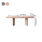 Rectangle Minimalist Dining Table Solid Wood Fixed Table with 4 Legs Clearhalo ' dining_table' 'Dining Tables & Seating' 'Dining Tables' 'furn' 'furn_dining_table' 'Furniture' 'furniture_dining_table' 'Kitchen & Dining Furniture' 'kitchen&dining_furn' 'kitchen' 'kitchen_dining_table' 4429462