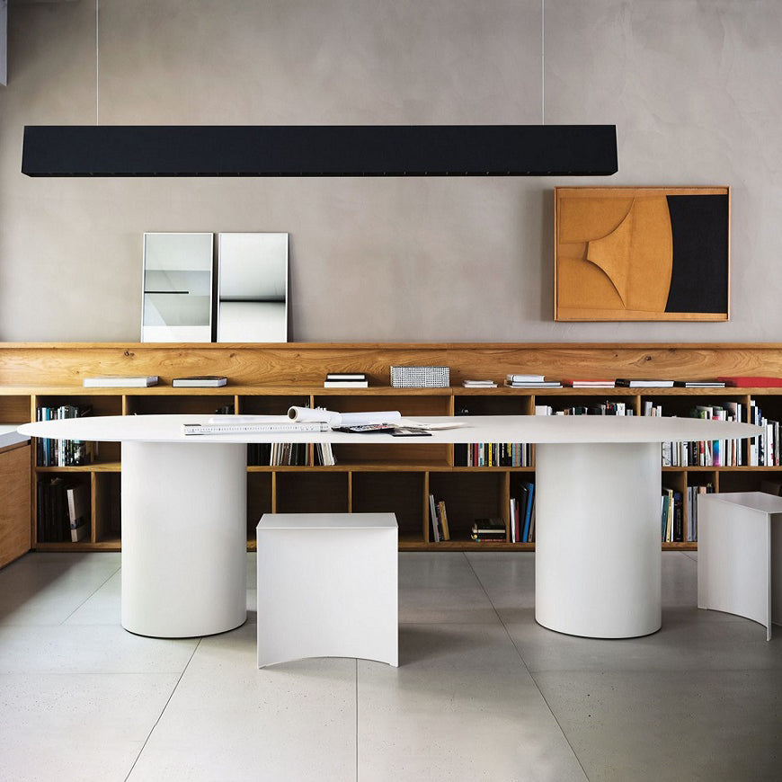 Oval Solid Wood Dining Table Modern Dinette Table with Double Pedestal Base White 78.7"L x 31.5"W x 29.5"H Without Chairs Clearhalo ' dining_table' 'Dining Tables & Seating' 'Dining Tables' 'furn' 'furn_dining_table' 'Furniture' 'furniture_dining_table' 'Kitchen & Dining Furniture' 'kitchen&dining_furn' 'kitchen' 'kitchen_dining_table' 4429471