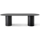 Oval Solid Wood Dining Table Modern Dinette Table with Double Pedestal Base Black Without Chairs Clearhalo ' dining_table' 'Dining Tables & Seating' 'Dining Tables' 'furn' 'furn_dining_table' 'Furniture' 'furniture_dining_table' 'Kitchen & Dining Furniture' 'kitchen&dining_furn' 'kitchen' 'kitchen_dining_table' 4429473
