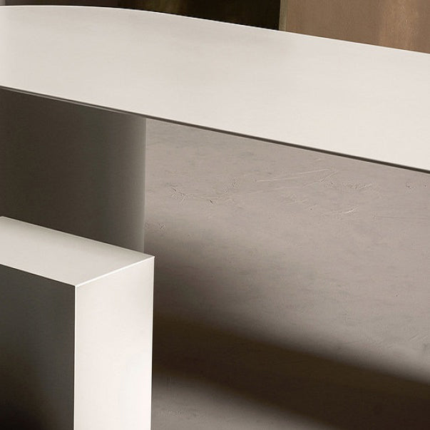 Oval Solid Wood Dining Table Modern Dinette Table with Double Pedestal Base Clearhalo ' dining_table' 'Dining Tables & Seating' 'Dining Tables' 'furn' 'furn_dining_table' 'Furniture' 'furniture_dining_table' 'Kitchen & Dining Furniture' 'kitchen&dining_furn' 'kitchen' 'kitchen_dining_table' 4429476