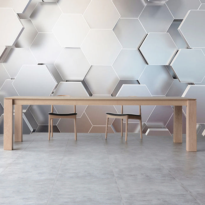 Wood Dining Table Rectangle Modern Table with 4 Legs for Restaurant 78.7"L x 35.4"W x 29.5"H Without Chairs Clearhalo ' dining_table' 'Dining Tables & Seating' 'Dining Tables' 'furn' 'furn_dining_table' 'Furniture' 'furniture_dining_table' 'Kitchen & Dining Furniture' 'kitchen&dining_furn' 'kitchen' 'kitchen_dining_table' 4429484