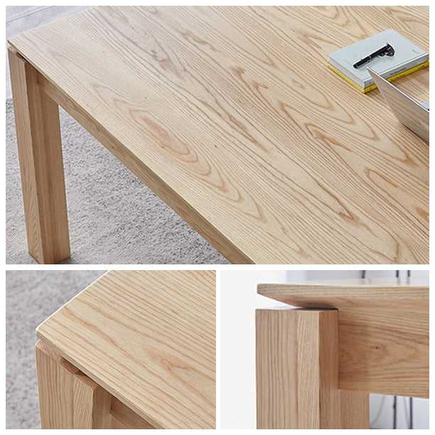 Wood Dining Table Rectangle Modern Table with 4 Legs for Restaurant Clearhalo ' dining_table' 'Dining Tables & Seating' 'Dining Tables' 'furn' 'furn_dining_table' 'Furniture' 'furniture_dining_table' 'Kitchen & Dining Furniture' 'kitchen&dining_furn' 'kitchen' 'kitchen_dining_table' 4429489